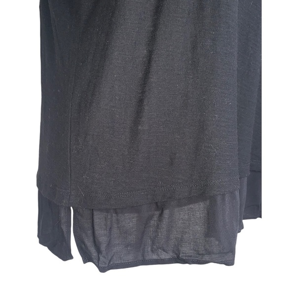 Vince Camuto Layered Look Flutter Sleeve Top - Picture 6 of 9